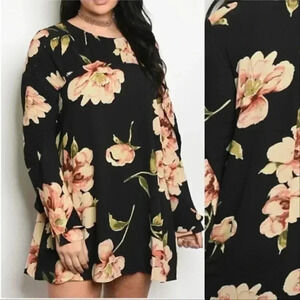 DRESS PLUS SIZE FLORAL DRESS